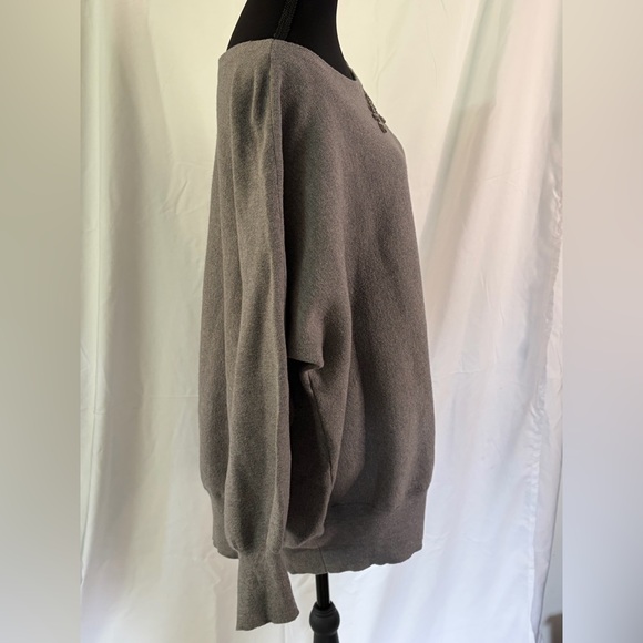 Chico's Charcoal Knit Top XXL - Picture 4 of 7